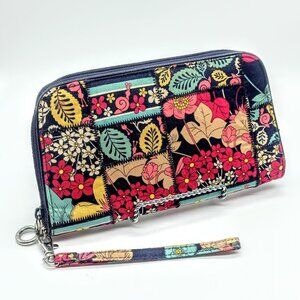 Vera Bradley Happy Snails Patchwork Wristlet Wallet